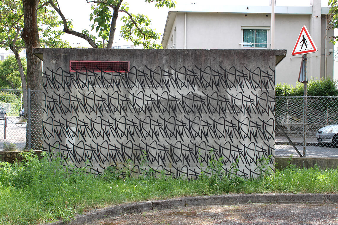 Street art motif graffiti